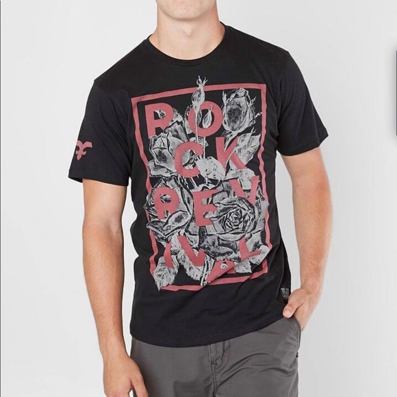 Men’s Rock Revival 🌹 Tee. XL - Picture 1 of 9